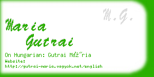 maria gutrai business card